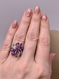 *Кольцо р.17 Аметист арт R00460-692 Вес 4,98 г - фото 291014 *Кольцо р.17 Аметист арт R00460-692 Вес 4,98 г - фото 291014