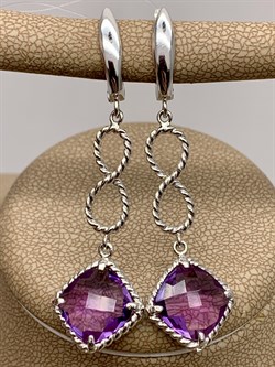 *Серьги Аметист арт E00486-962 Вес 5,42 г - фото 291032 *Серьги Аметист арт E00486-962 Вес 5,42 г - фото 291032