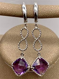 *Серьги Аметист арт E00486-962 Вес 5,42 г - фото 291033 *Серьги Аметист арт E00486-962 Вес 5,42 г - фото 291033