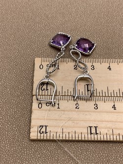 *Серьги Аметист арт E00486-962 Вес 5,42 г - фото 291036 *Серьги Аметист арт E00486-962 Вес 5,42 г - фото 291036