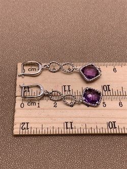 *Серьги Аметист арт E00486-962 Вес 5,42 г - фото 291037 *Серьги Аметист арт E00486-962 Вес 5,42 г - фото 291037