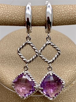 *Серьги Аметист арт. E00485-828 Вес 5,66 г - фото 291041