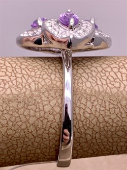 *Кольцо р.17,5 Аметист арт R00449-188 вес 4,45 г - фото 291069 *Кольцо р.17,5 Аметист арт R00449-188 вес 4,45 г - фото 291069