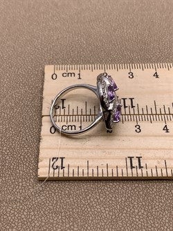 *Кольцо р.17,5 Аметист арт R00449-188 вес 4,45 г - фото 291074 *Кольцо р.17,5 Аметист арт R00449-188 вес 4,45 г - фото 291074