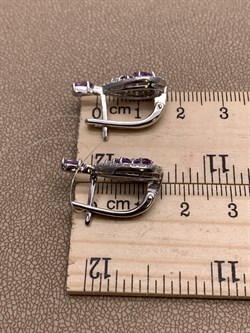 *Серьги Аметист арт. E00452-854 Вес 4,99 г - фото 291077 *Серьги Аметист арт. E00452-854 Вес 4,99 г - фото 291077