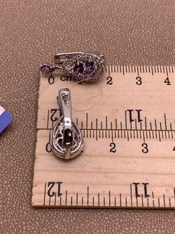 *Серьги Аметист арт. E00452-854 Вес 4,99 г - фото 291078 *Серьги Аметист арт. E00452-854 Вес 4,99 г - фото 291078