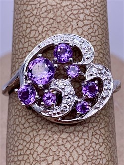 *Кольцо р.17,5 Аметист арт. R00416-708 Вес 2,85 г - фото 291098 *Кольцо р.17,5 Аметист арт. R00416-708 Вес 2,85 г - фото 291098