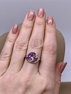 *Кольцо р.17,5 Аметист арт. R00416-708 Вес 2,85 г - фото 291100 *Кольцо р.17,5 Аметист арт. R00416-708 Вес 2,85 г - фото 291100