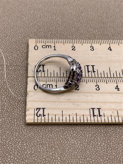 *Кольцо р.17,5 Аметист арт. R00417-408 Вес 2,71 - фото 291117