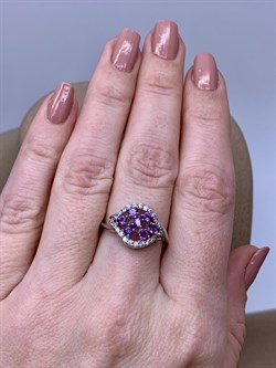 *Кольцо р.17,5 Аметист арт. R00417-408 Вес 2,71 - фото 291120