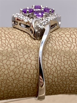 *Кольцо р.17,5 Аметист арт. R00417-408 Вес 2,71 - фото 291122