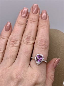 *Кольцо р.18 Аметист арт. R00452-226 Вес 2,45 г - фото 291169