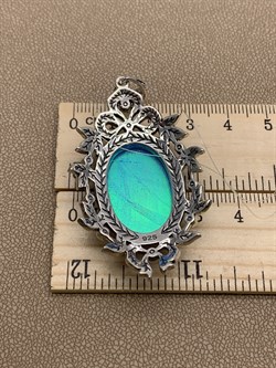 *Подвеска Марказит Голубой Опал синт арт. HP1195-866 вес 13,09 г - фото 291410