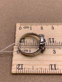 *Кольцо р.18 Голубой Опал иск арт 01R1727OP-318 Вес 4,98 г - фото 291487 *Кольцо р.18 Голубой Опал иск арт 01R1727OP-318 Вес 4,98 г - фото 291487