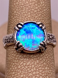 *Кольцо р.18 Голубой Опал иск арт 01R1727OP-318 Вес 4,98 г - фото 291492 *Кольцо р.18 Голубой Опал иск арт 01R1727OP-318 Вес 4,98 г - фото 291492