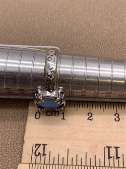 *Кольцо р.18 Голубой Опал иск арт 01R1727OP-318 Вес 4,98 г - фото 291497 *Кольцо р.18 Голубой Опал иск арт 01R1727OP-318 Вес 4,98 г - фото 291497