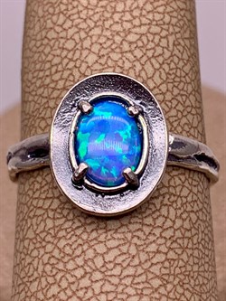 *Кольцо р.19 Голубой Опал иск арт MVR1570OP-094 Вес 2,66 г - фото 291503 *Кольцо р.19 Голубой Опал иск арт MVR1570OP-094 Вес 2,66 г - фото 291503