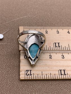 *Кольцо р.19 Микс Марказит Амазонит арт. HR1096-273 вес 6,61 г - фото 291618 *Кольцо р.19 Микс Марказит Амазонит арт. HR1096-273 вес 6,61 г - фото 291618