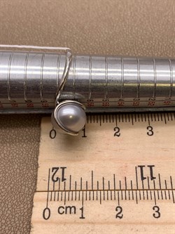 *Кольцо р.18,5 Серебристый Жемчуг д.10*10,5мм арт 1.0422.0.b-074 Вес 3,07 г - фото 291691 *Кольцо р.18,5 Серебристый Жемчуг д.10*10,5мм арт 1.0422.0.b-074 Вес 3,07 г - фото 291691