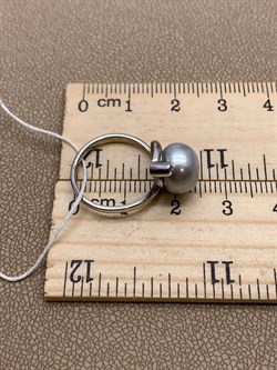 *Кольцо р.16 Серебристый Жемчуг д.9*9,5мм арт. 1.0326.0.b-945 Вес 2,95 г - фото 291700 *Кольцо р.16 Серебристый Жемчуг д.9*9,5мм арт. 1.0326.0.b-945 Вес 2,95 г - фото 291700