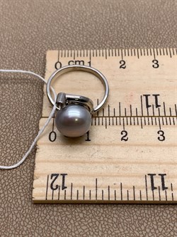 *Кольцо р.16 Серебристый Жемчуг д.9*9,5мм арт. 1.0326.0.b-945 Вес 2,95 г - фото 291701 *Кольцо р.16 Серебристый Жемчуг д.9*9,5мм арт. 1.0326.0.b-945 Вес 2,95 г - фото 291701