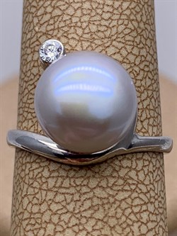 *Кольцо р.16 Серебристый Жемчуг д.9*9,5мм арт. 1.0326.0.b-945 Вес 2,95 г - фото 291704 *Кольцо р.16 Серебристый Жемчуг д.9*9,5мм арт. 1.0326.0.b-945 Вес 2,95 г - фото 291704