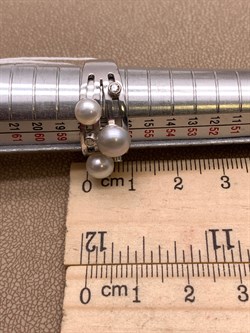 *Кольцо р.18,5 Серебристый и Белый Жемчуг д.5*5,5 д.5,5*6 д.6,5*7мм арт. 1.0107.0.b-107 Вес 4,45 г - фото 291750 *Кольцо р.18,5 Серебристый и Белый Жемчуг д.5*5,5 д.5,5*6 д.6,5*7мм арт. 1.0107.0.b-107 Вес 4,45 г - фото 291750