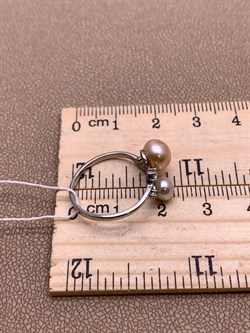 *Кольцо р.17,5 Жемчуг Микс д.5*5,5 д.7,5*8мм арт. 1.0383.0.b-206 Вес 1,99 г - фото 291762 *Кольцо р.17,5 Жемчуг Микс д.5*5,5 д.7,5*8мм арт. 1.0383.0.b-206 Вес 1,99 г - фото 291762