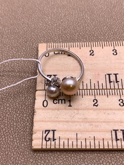 *Кольцо р.17,5 Жемчуг Микс д.5*5,5 д.7,5*8мм арт. 1.0383.0.b-206 Вес 1,99 г - фото 291763 *Кольцо р.17,5 Жемчуг Микс д.5*5,5 д.7,5*8мм арт. 1.0383.0.b-206 Вес 1,99 г - фото 291763