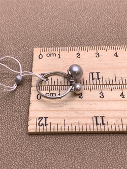 *Кольцо р.16 Жемчуг Микс д.5*5,5 д.7,5*8мм арт. 1.0383.0.b-176 Вес 2,01 г - фото 291771