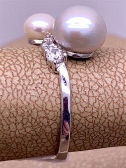 *Кольцо р.16 Жемчуг Микс д.5*5,5 д.7,5*8мм арт. 1.0383.0.b-176 Вес 2,01 г - фото 291776