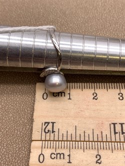 *Кольцо р.17,5 Серебристый Жемчуг д.9*9,5мм арт. 1.0351.0.b-980 Вес 2,81 г - фото 291795 *Кольцо р.17,5 Серебристый Жемчуг д.9*9,5мм арт. 1.0351.0.b-980 Вес 2,81 г - фото 291795