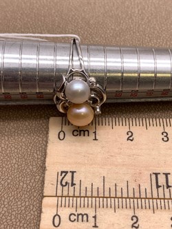 *Кольцо р.18 Жемчуг Микс д.6,5*7 д.7,5*8мм арт. 1.0036.0.b-872 Вес 3,63 г - фото 291845