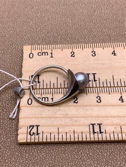 *Кольцо р.16,5 Серебристый Жемчуг д.7*7,5мм арт. 11600676.0.d-426 Вес 2,46 г - фото 291853 *Кольцо р.16,5 Серебристый Жемчуг д.7*7,5мм арт. 11600676.0.d-426 Вес 2,46 г - фото 291853