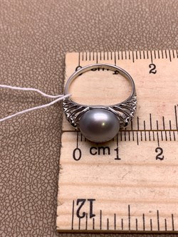 *Кольцо р.16,5 Серебристый Жемчуг д.9,5*10мм арт. 1.0480.0.b-557 Вес 2,57 г - фото 291872 *Кольцо р.16,5 Серебристый Жемчуг д.9,5*10мм арт. 1.0480.0.b-557 Вес 2,57 г - фото 291872