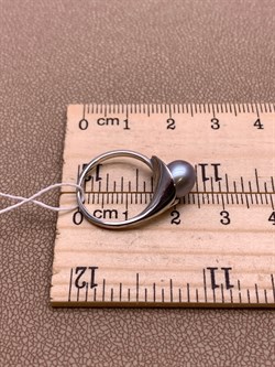 *Кольцо р.15,5 Серебристый Жемчуг д.7*7,5мм арт. 11600676.0.d-525 Вес 2,4 г - фото 291920 *Кольцо р.15,5 Серебристый Жемчуг д.7*7,5мм арт. 11600676.0.d-525 Вес 2,4 г - фото 291920