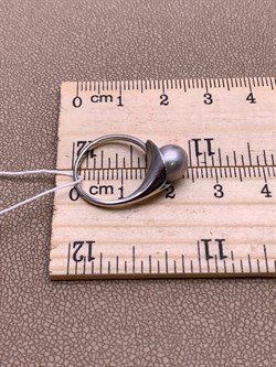 *Кольцо р.15 Серебристый Жемчуг д.7*7,5мм арт. 11600676.0.d-501 Вес 2,32 г - фото 291929 *Кольцо р.15 Серебристый Жемчуг д.7*7,5мм арт. 11600676.0.d-501 Вес 2,32 г - фото 291929