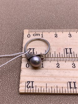 *Кольцо р.15 Серебристый Жемчуг д.7*7,5мм арт. 11600676.0.d-501 Вес 2,32 г - фото 291930 *Кольцо р.15 Серебристый Жемчуг д.7*7,5мм арт. 11600676.0.d-501 Вес 2,32 г - фото 291930