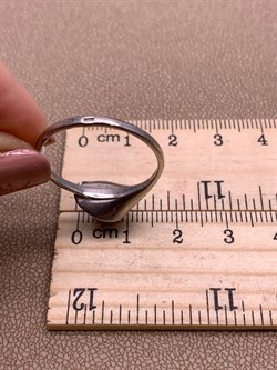 *Кольцо р.20,5 Серебристый Жемчуг д.7*7,5мм арт. 11600676.0.d-402 Вес 2,8 г - фото 291941