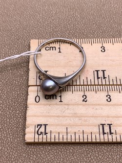 *Кольцо р.21 Серебристый Жемчуг д.7*7,5мм арт. 11600676.0.d-440 Вес 2,82 г - фото 291950 *Кольцо р.21 Серебристый Жемчуг д.7*7,5мм арт. 11600676.0.d-440 Вес 2,82 г - фото 291950