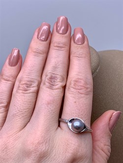 *Кольцо р.21 Серебристый Жемчуг д.7*7,5мм арт. 11600676.0.d-440 Вес 2,82 г - фото 291952 *Кольцо р.21 Серебристый Жемчуг д.7*7,5мм арт. 11600676.0.d-440 Вес 2,82 г - фото 291952
