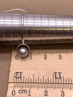 *Кольцо р.21 Серебристый Жемчуг д.7*7,5мм арт. 11600676.0.d-440 Вес 2,82 г - фото 291957 *Кольцо р.21 Серебристый Жемчуг д.7*7,5мм арт. 11600676.0.d-440 Вес 2,82 г - фото 291957