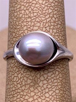 *Кольцо р.16 Серебристый Жемчуг д.7*7,5мм арт. 11600676.0.d-464 Вес 2,47 г - фото 291962 *Кольцо р.16 Серебристый Жемчуг д.7*7,5мм арт. 11600676.0.d-464 Вес 2,47 г - фото 291962