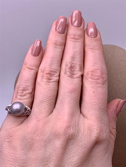 *Кольцо р.15,5 Серебристый Жемчуг д.9,5*10мм арт. 1.0480.0.b-519 Вес 2,59 г - фото 291997 *Кольцо р.15,5 Серебристый Жемчуг д.9,5*10мм арт. 1.0480.0.b-519 Вес 2,59 г - фото 291997