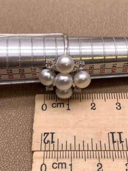 *Кольцо р.18,5 Белый Жемчуг д.7*7,5мм арт. 1.0106.0.b-372 Вес 4,84 г - фото 292161 *Кольцо р.18,5 Белый Жемчуг д.7*7,5мм арт. 1.0106.0.b-372 Вес 4,84 г - фото 292161