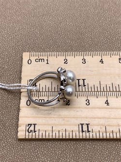 *Кольцо р.17,5 Белый Жемчуг д.6,5*7 д.7,5*8мм арт. 1.0036.0.b-967 Вес 3,7 г - фото 292163 *Кольцо р.17,5 Белый Жемчуг д.6,5*7 д.7,5*8мм арт. 1.0036.0.b-967 Вес 3,7 г - фото 292163