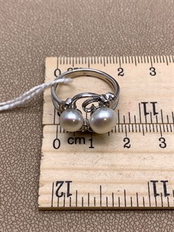 *Кольцо р.17,5 Белый Жемчуг д.6,5*7 д.7,5*8мм арт. 1.0036.0.b-967 Вес 3,7 г - фото 292164 *Кольцо р.17,5 Белый Жемчуг д.6,5*7 д.7,5*8мм арт. 1.0036.0.b-967 Вес 3,7 г - фото 292164