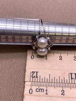 *Кольцо р.17,5 Белый Жемчуг д.6,5*7 д.7,5*8мм арт. 1.0036.0.b-967 Вес 3,7 г - фото 292171 *Кольцо р.17,5 Белый Жемчуг д.6,5*7 д.7,5*8мм арт. 1.0036.0.b-967 Вес 3,7 г - фото 292171