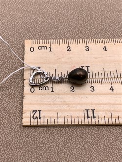 *Кулон Карабин Открывается Черный Жемчуг д.8*8,5мм арт. 3.1112.h.d-956 Вес 1,6 г - фото 292183 *Кулон Карабин Открывается Черный Жемчуг д.8*8,5мм арт. 3.1112.h.d-956 Вес 1,6 г - фото 292183