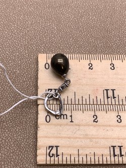 *Кулон Карабин Открывается Черный Жемчуг д.8*8,5мм арт. 3.1112.h.d-956 Вес 1,6 г - фото 292184 *Кулон Карабин Открывается Черный Жемчуг д.8*8,5мм арт. 3.1112.h.d-956 Вес 1,6 г - фото 292184